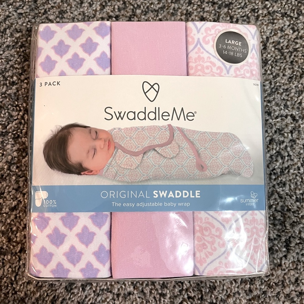 3 Pack of SwaddleMe Swaddles